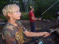 Ryan and Jason fishing at White Pines Lake