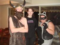 Viking, Trisha, and Raccoon