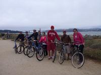On our way to bike across the Golden Gate Bridge