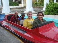 Jerry, Cassidy, Katrina, and Mary on the water ride