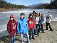 Part of the gang in front of Hume Lake