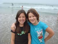 Ashley and Victoria at the beach