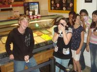 Matt embarasses the whole group by letting one go at ColdStone