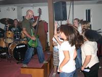 Jesse and Jerry rocking out at the Thru the Roof Concert