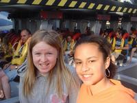 Jacki and Brianna getting ready to go on Flight Deck