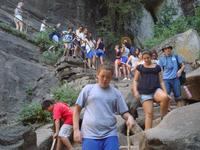 Coming down from the top of Vernal Falls