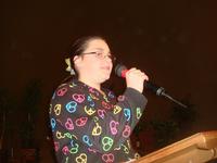 Hannah sharing at Youth Sunday