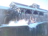 The Log Ride, with some crazy naked dude in the boat