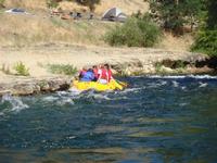 Erik's boat on Russian Rapids