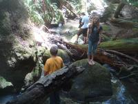 Jon, Josh, and Alaina river thrashing