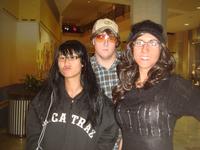 Fion, Chris, and Amy disguised for Mall Hunt