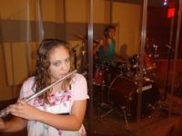 Kelsey playing the flute