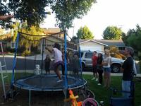 Athena in the trampoline