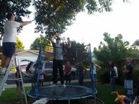 Kevin in the trampoline