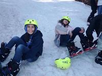 Elexus and Donya snow boarding
