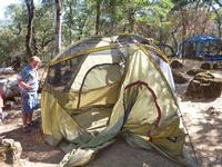 This is the best the girl's tent ever looked.  Epic fail.