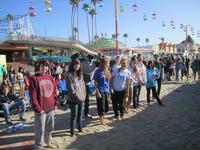 Early morning worship on the beach