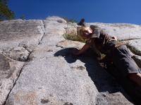 Ryan checking out the granite walls for places to climb