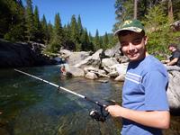 Jason fishing for some trout