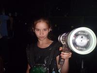 Elianna at Laser Tag