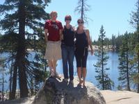 Chris, April, and Jelena at Lake Alpine