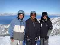 Jerry, Keith, and Matt snowboarding at Heavenly