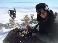 Matt at the top of Heavenly Valley overlooking Nevada