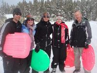 The sledding gang