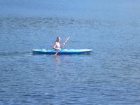 Kim kayaking