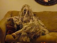 Ghillie suit man