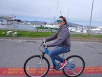 Ashley biking in San Francisco