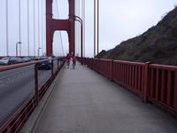 Derek and Rachel coming down the bridge