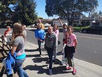 Collecting bags of food in Santa Clara