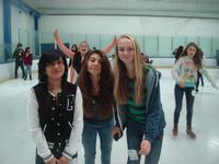 Laura photo bombing the Jr High girls