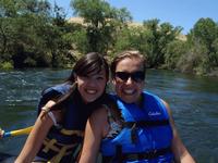 Amber and Danijela rafting