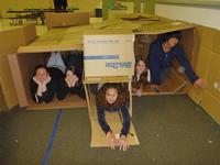 Cardboard house