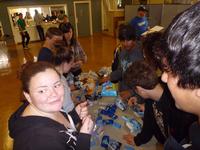 Making hygiene kits for the homeless