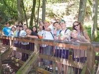 Bridge pose at Uvas Canyon