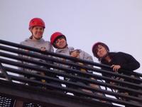 Kim, Carmen, and Camille are getting ready to zip line