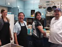 The kitchen crew at the Spaghetti Dinner