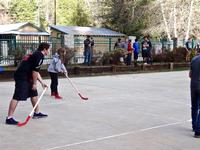 josie, ryan & donald  protecting our goal